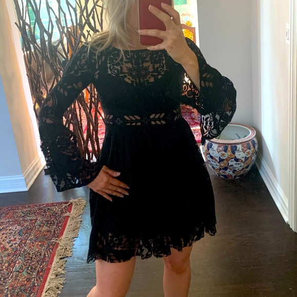 FREE PEOPLE LACCE SWING DRESS - Picture 1 of 7